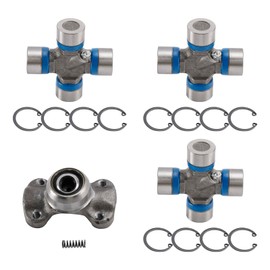 MAD HORNETS Double Cardan Joint, 211355X Socket Yoke Assembly + 5-153X U-Joint Kit 1310 Series For Jeep Cherokee XJ 1984-2001,Wrangler TJ 1997-2006