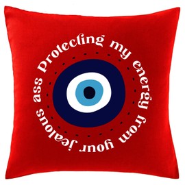 Hippowarehouse Protecting my energy from your jealous ass Printed bedroom accessory cushion cover case 41x41cm