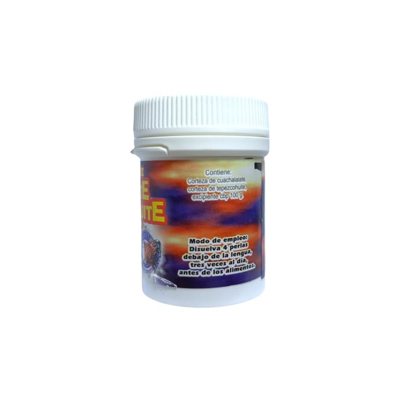 OCOTZOTL Perlas dulces recubiertas de EXTRACTO DE CUACHALALATE y TEPEZCOHUITE,