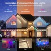 LED Outdoor String Lights 100 FT Patio Lights,100ft RGB+IC Smart