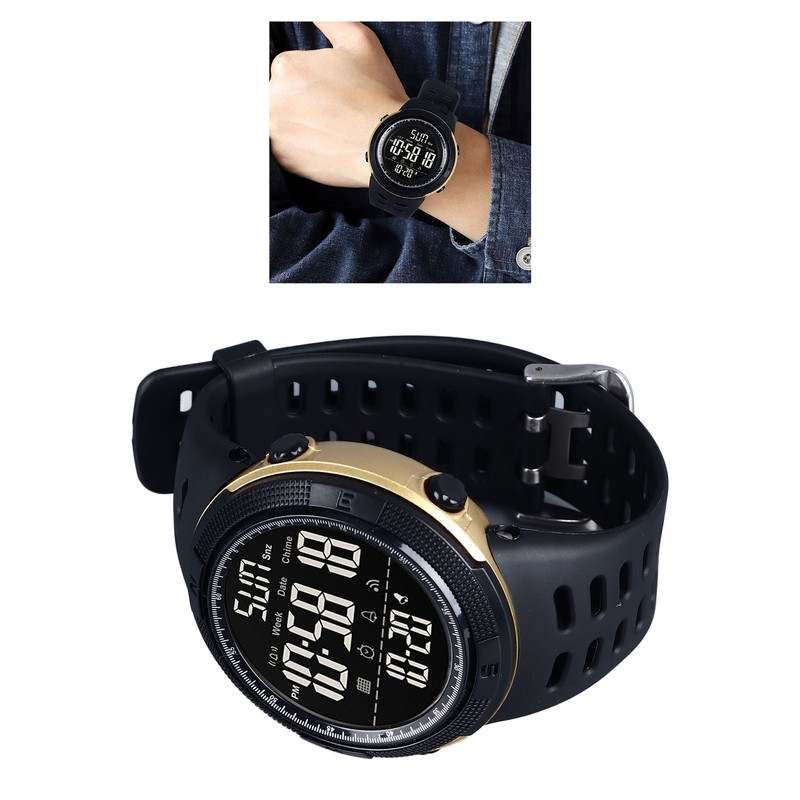 Digital Watch LED 50m Waterproof Multi Functional Intelligent Stopwatch Countdown