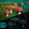 3Pcs Mushrooms Mini Miniature Figurines Garden Mushrooms Model Statue Ornaments