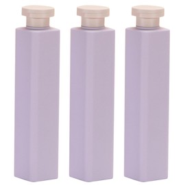 NUOLUX Shampoo Bottle, 8.5 fl oz (250 ml), Travel Container, Bottle, 3 Bottles, Travel Refill Bottle, Portable, Stylish, Bathroom, Washroom, Shampoo, Carry-on Container, 7.8 x 1.6 x 1.6 inches (19.80