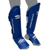 Contender CP-754BL Blue Synthetic Leather Instep and Shin Protectors Fighting Protectors / CP-754BL 블루 합피 발등정강이 보호대 격투기보호대