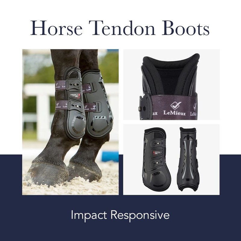 LeMieux Impact Responsive Horse Tendon Boots - Protective Gear and