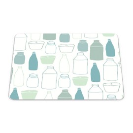 Bonamaison, Rechteck Pop Art Digital Bedruckt Mauspad, rutschfeste Unterseite, für Büro und Zuhause, Größe: 22x18 cm