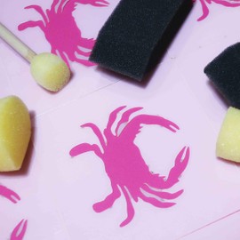 Stencil Stop Maryland Crab Logo Stencil - Reusable for DIY Projects, Painting, Drawing, Crafts - 14 Mil Mylar Plastic (24 x 21.24 inches)