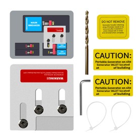 Generator Interlock Kit Compatible with Square D QO or Homeline 150 or 200 amp Panels ，1 3/8 inches Spacing Between Main and Generator Breaker，Professional and Interlock Kit(1set)