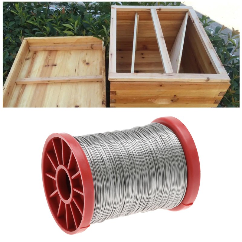 ECSiNG 0.5mm 500g Beehive Frame Wire Stainless Steel Wire for