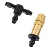 30Pcs Adjustable Copper Atomizing Nozzles with Tee Connectors Garden Cooling