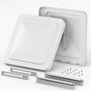 Aluminum RV Roof Vent Lid Replacement 14''x14''- Fit for Trailers,