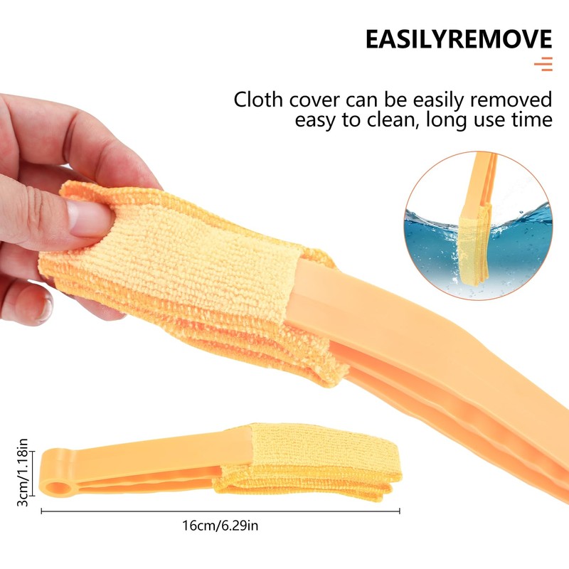 6pcs Window Venetian Blind Cleaner Duster Tool, Include 4pcs 7