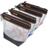 WELKINLAND 10-Inch Clear Tool Pouch Organizer - 4 Pcs Zipper