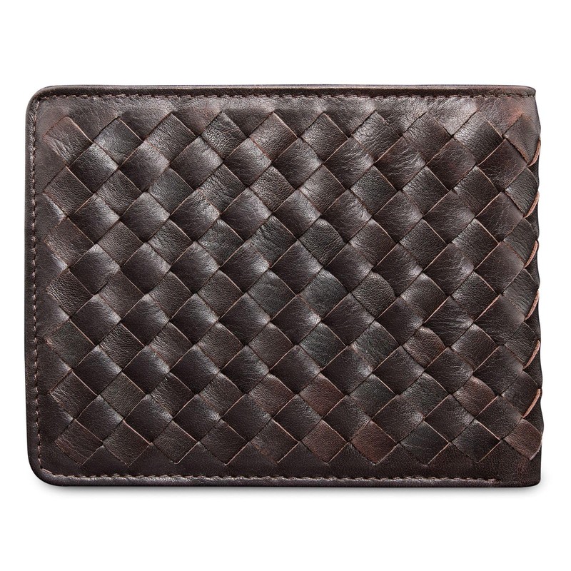 mano Don Luca Wallet 4cc 12 cm, dunkelbraun