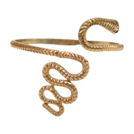 Women Fashion Jewelry Wide Metal Upper Arm Cuff Bracelet Cobra Snake Wrap Around z161