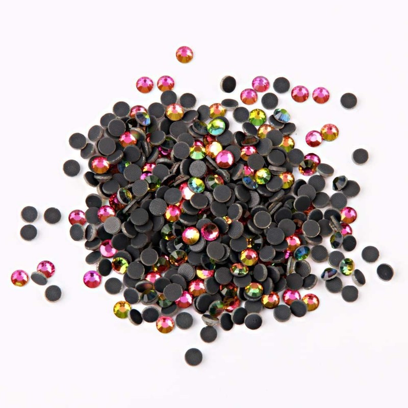Crystal Hotfix Rhinestone,Machine Cut Stone 2880pcs/pkg (Rainbow,SS6/2mm)