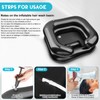 Inflatable Shampoo Basin, Loc Detox Tub for Dreads, Shampoo Buddy