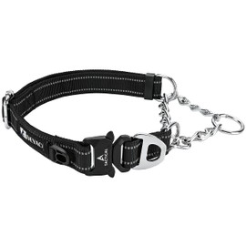 DEYACE Martingale Collar for Dogs Large Breed, Adjustable Reflective Dog Collar Martingale with Buckle