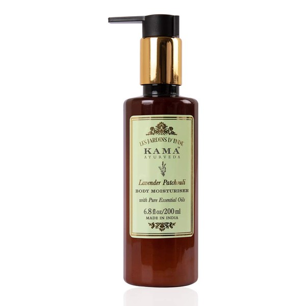 Kama Ayurveda Lavender Patchouli Body Moisturiser with Pure Essential Oils of Lavender and Patchouli, 200ml