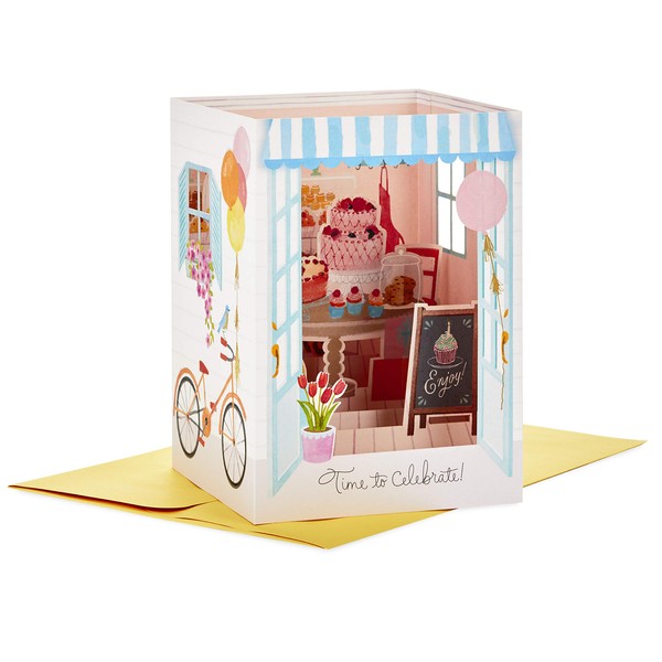Hallmark Paper Wonder Displayable Pop Up Birthday Card for Her (Bakery)