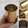 Gold Flower Vase Pen Holder Desktop Storage Container for House