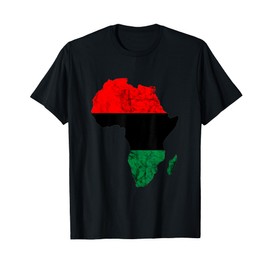 Africa Map Pan African Union Flag African Pride T-Shirt