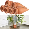 Royal Gardineer Water Dispenser Plants: Set of 6 2-in-1 Terracotta