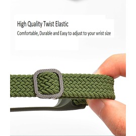 Panda Bobo Stretchy Nylon Wrist Strap For Tikkers Series 1 Smart Watch Strap Band Replacement (Light Pink)