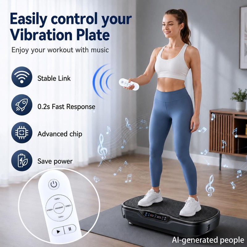 MOVHEIYL Replacement Remote Control for FLYBIRD Vibration Plate SF01-SZJ FBVP-MN-Blue