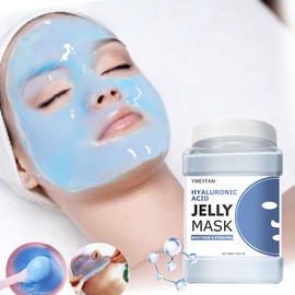 YMEYFAN- Mascarilla de gelatina con ácido hialurónico la mascarilla en polvo con ácido hialurónico de YMEYFAN contiene ácido hialurónico altamente