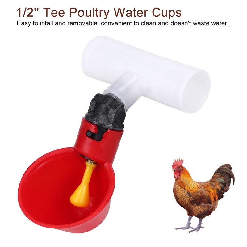 Redxiao Bebederos de Pollo, 10 Piezas, automático, Duradero, práctico para