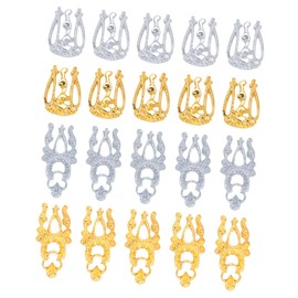 Mikinona 20pcs Vintage Nail Art Decorations DIY Accessories for Nail Decor Gold Silver Home Professional Use for Parties Events
