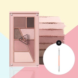 3CE Layer It All Eye Palette + Dual Eye Brush MAUVE CHIC / 3CE 레이어 잇 올 아이 팔레트+듀얼 아이 브러쉬 MAUVE CHIC