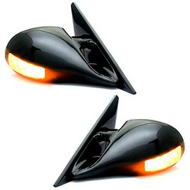 Parts N Go 1996-2000 Civic Sedan Manual Mirror Set with LED Turn Signal - HO1320123 HO1321123 76250S01A05 76200S01A05