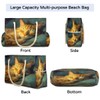 Cat Animal Beach Bag Large Sandproof Beach Tote Bag Durable