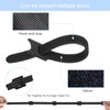 Nutabevr Pack of 60 145 mm Black Reusable Velcro Cable