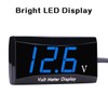 DC 12V Car Digital Voltmeter Gauge - AIMILAR LED Display