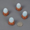 Justinstones Synthetic Opalite Moonstone Glass 30mm Egg Shaped Crystal Healing