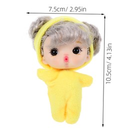 Kisangel Mini Girl Doll Soft Doll for Cute Cartoon Figure for Decoration and Present Choice Lightweight and Lively Design
