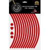 Autodomy Reflective Motorcycle Sport Wheel Stickers Complete Set for 2