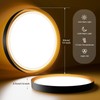 zemty 13inch LED Ceiling Light with Night Light 24W, 1800K/2700K/4000K/6500K