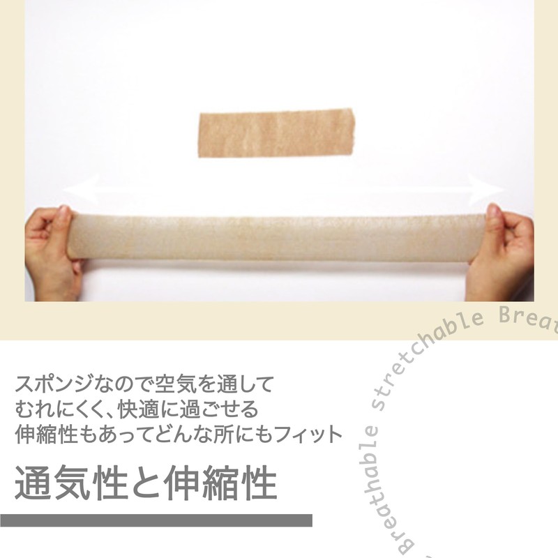 【こもれび屋】 アンダーラップ 皮膚保護 クッションラップ テーピング用 (2, ベージュ, 7cm×27ｍ)