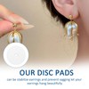 120 PCS Silicone Earring Backs Stoppers, 0.55 Inch Clear Earring