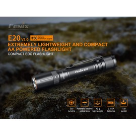 Phoenix Light Black 67mm Mini Key Chain Flashlight XP-G2 S3 LED Brightness Up to 100 Lumens E01 V2.0