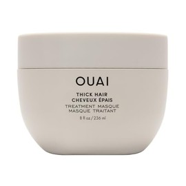 OUAI Mascarilla gruesa para el cabello – Mascarilla para el cabello acondicionador profundo con aceite de almendras, aceite de oliva y queratina hidrolizada para restaurar hebras dañadas, sin ftalatos ni parabenos (8 onzas líquidas)