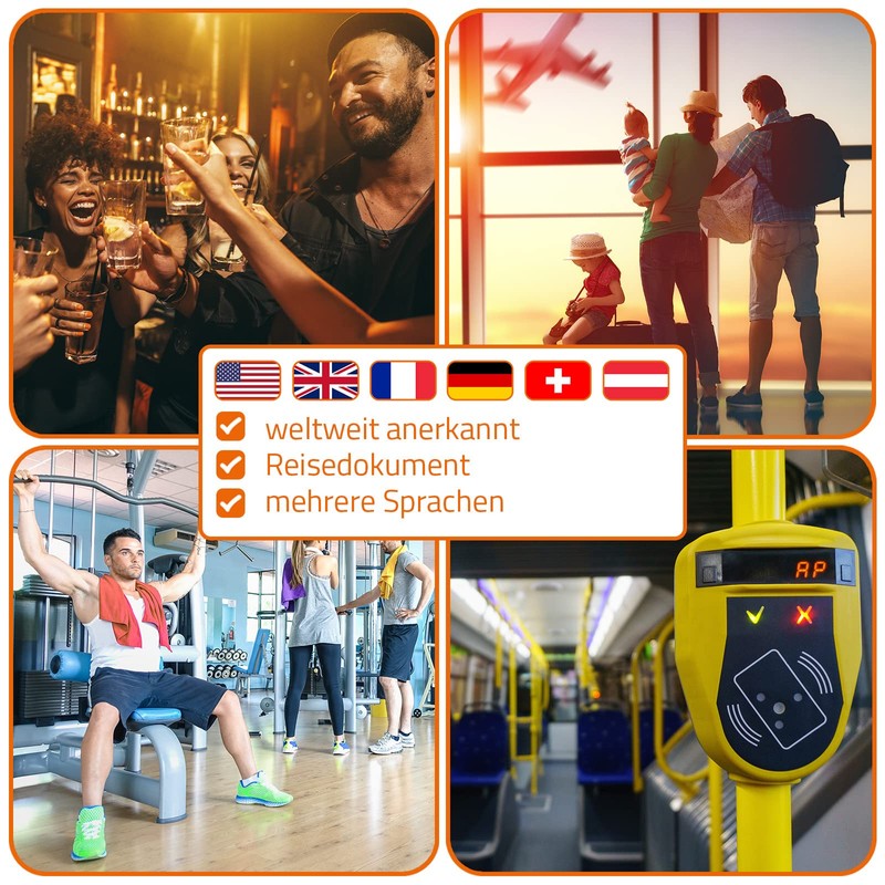 Vaccination Certificate, Vaccination Card with Protective Cover, Pack of 1,