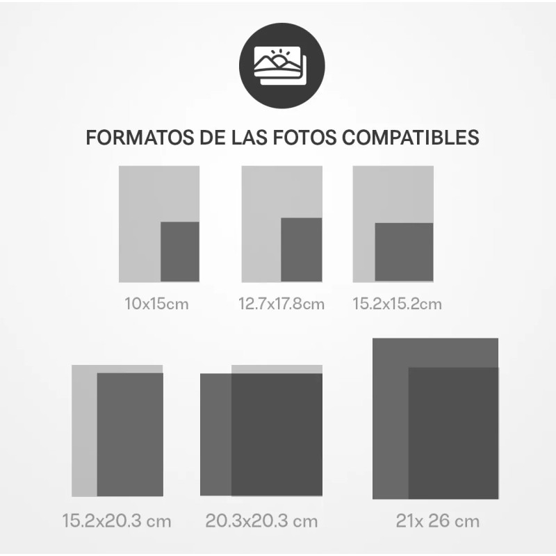 Mebix TRD Álbum Fotográfico Magnético Negro 100 Página 3 Anillos