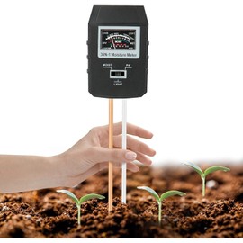 3-in-1 Soil pH, Moisture & Light Meter – No Battery Needed | Accurate & Easy-to-Use Plant Tester for Garden, Lawn & Indoor Plants | Dual Probe Design for Fast & Reliable Readings