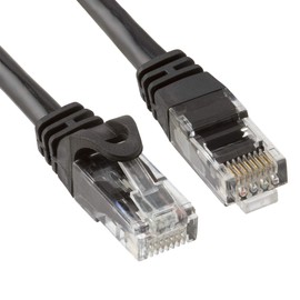 Cmple RJ45 Cat-6 Ethernet Patch Internet Cable, High Speed Cat6 Network Cable 10 Gigabit, Cat 6 Ethernet LAN Cord with Gold Plated RJ45 Connectors - 7 Feet Black