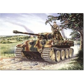 Italeri 7018 1:72 Pz.Kpfw. V Panther AUSF. A Model Building Kit, Stand Model Building, Crafts, Hobby, Gluing, Plastic Kit, Detailed Tank Kit, Military, Multi-Coloured